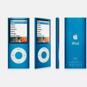 .Ipod Nano 4th Generation Blue 16GB Y2K Tech Vintage Electronics